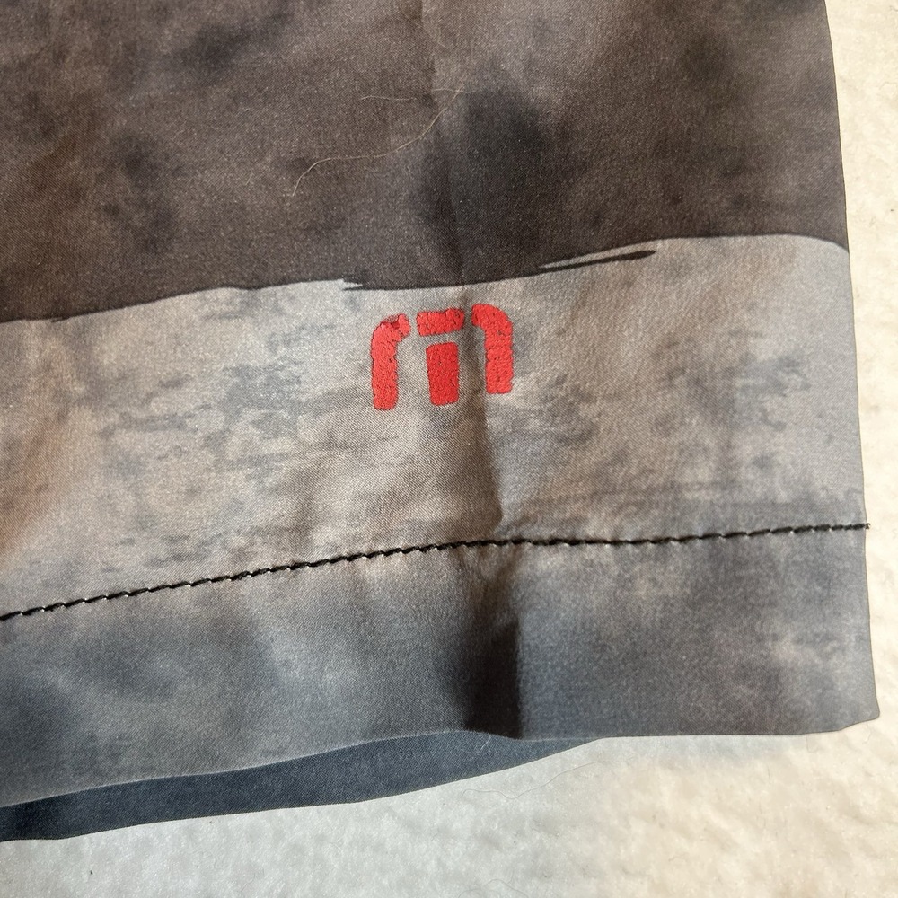 Travis Mathew Men's Board Shorts Trunks Athletics 10" Inseam Stars Gray Size 36 - Picture 16 of 16